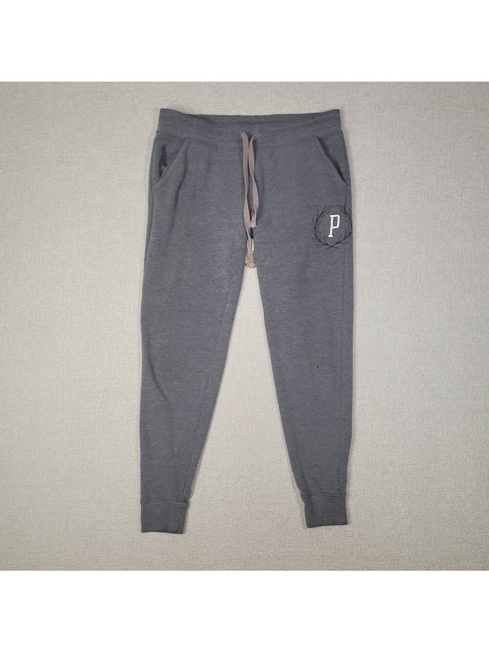 Victorias Secret Pink Grey Sweatpants Size Small Casual Workout